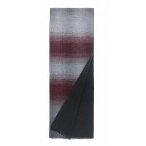 NEW V. FRAAS women's colorblock reversible scarf in light grey